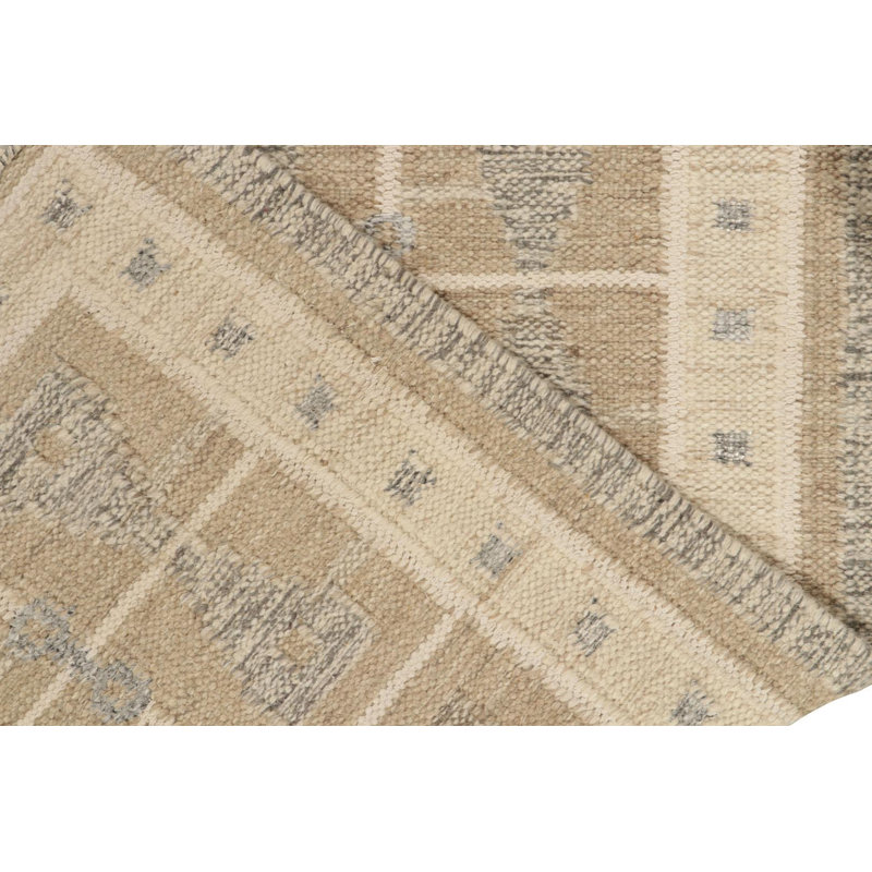 Scandinavian Wool Geometric Area Rug, Rectangle 10' x 14'