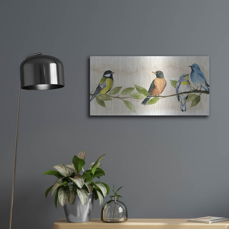 «Treetop Gathering I» par Grace Popp, H 12 po x l 24 po
