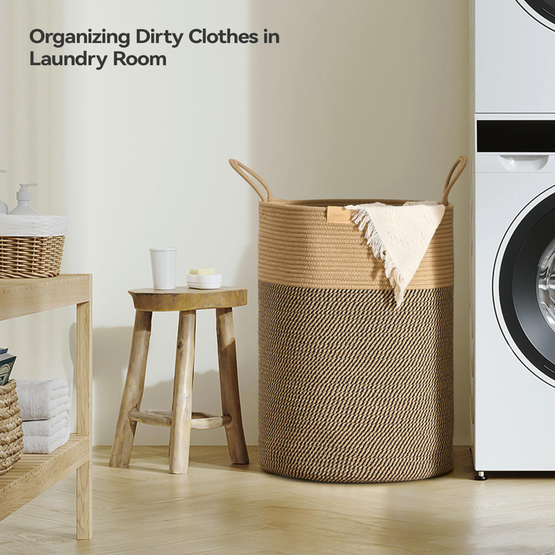 Laundry Hamper 95L,Large Laundry Basket For Clothes,Decorative Storage Basket