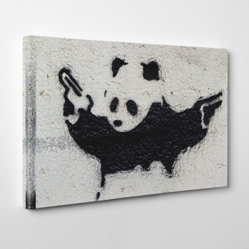 Banksy - Wrapped Canvas Print, 35cm H x 50cm W
