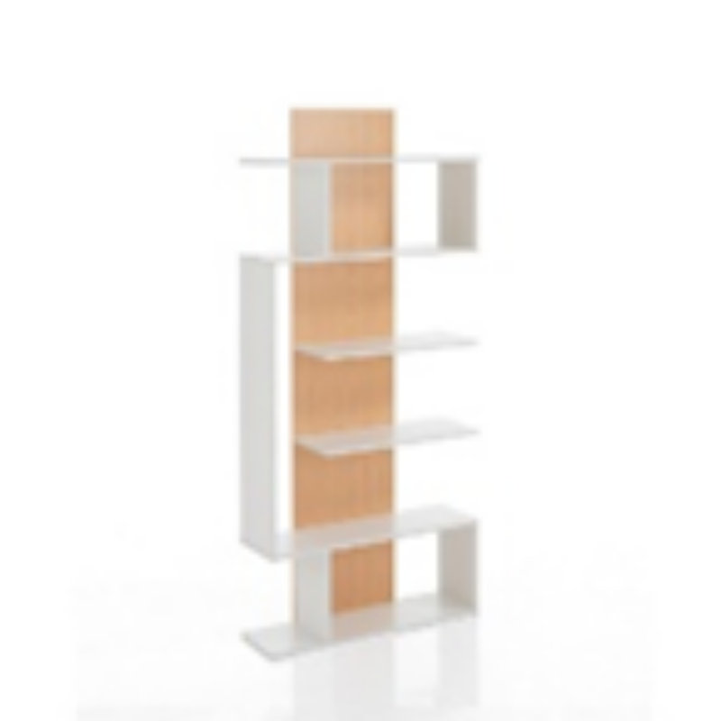 Faedra 170cm H x 80cm W Wood Geometric Bookcase