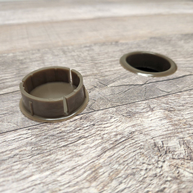 Aquaba 48" Round Bronze Resin Outdoor Dining Table