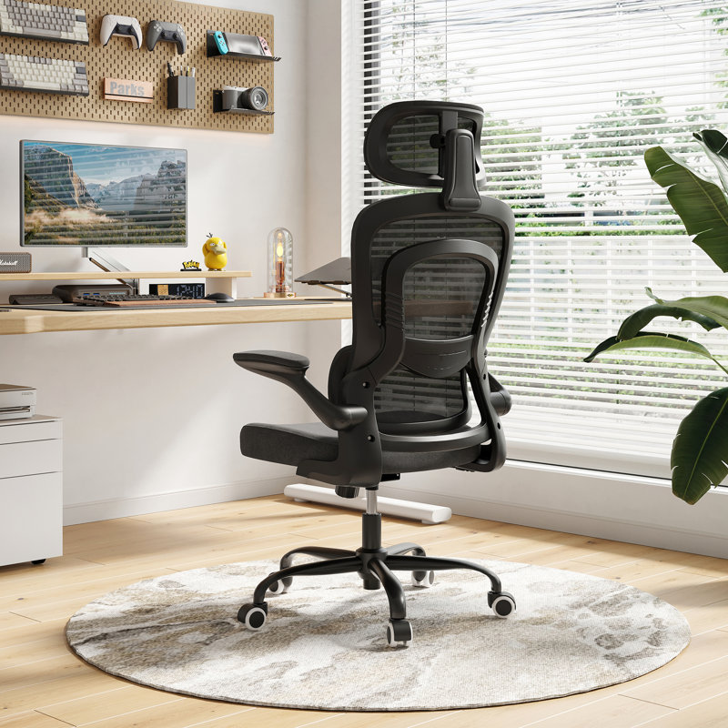 High Back Ergonomic Mesh Office Chair, Black/Black