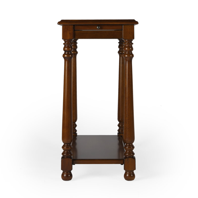Devane CastleWood Side Table, Burl