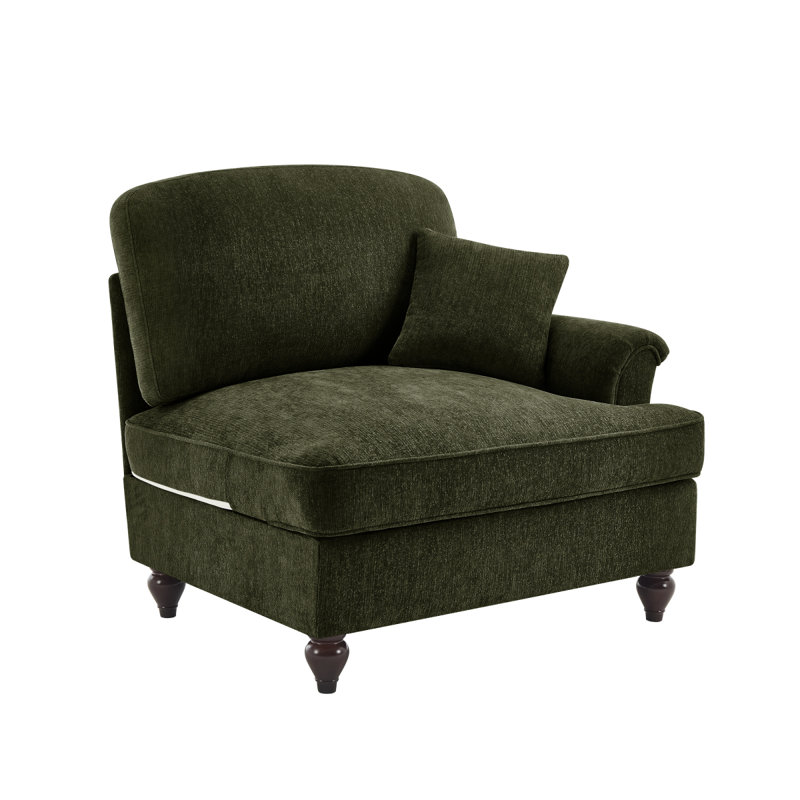 Canapé RSF Chenille avec 1 coussin - Vert, Green
