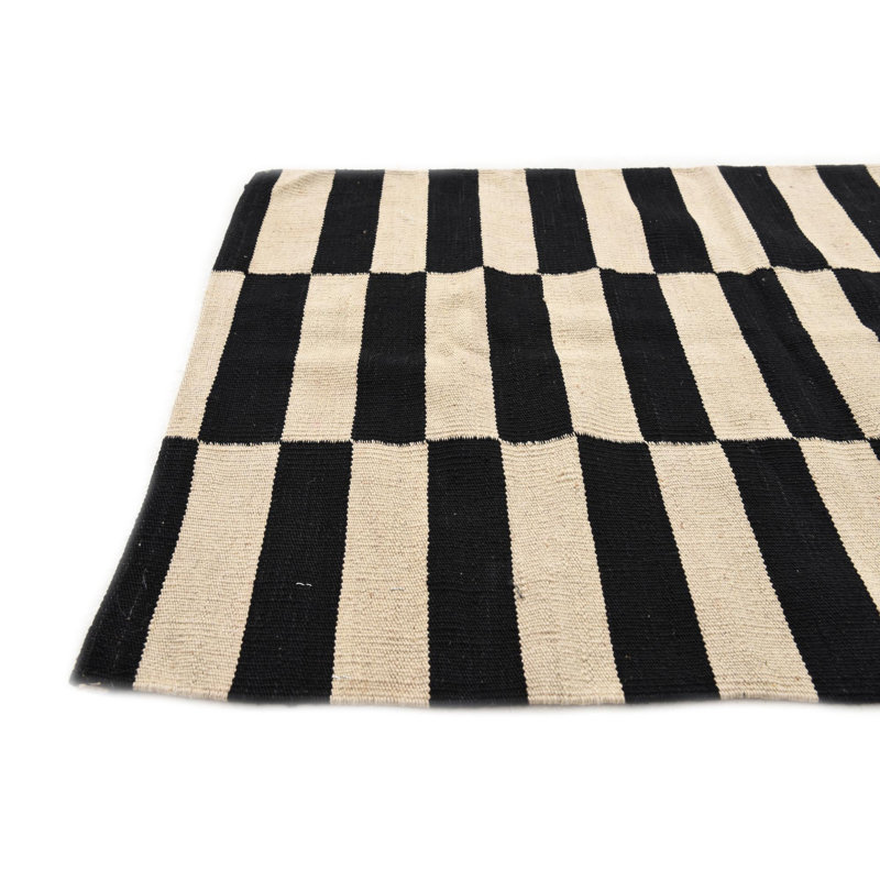 Tapis noir et blanc Murtagh