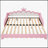 Modern Upholstered Extendable Princess Daybed with Crown Headboard and LED Lights, Perfect for Girls' Rooms and Guest Spaces-2008226078