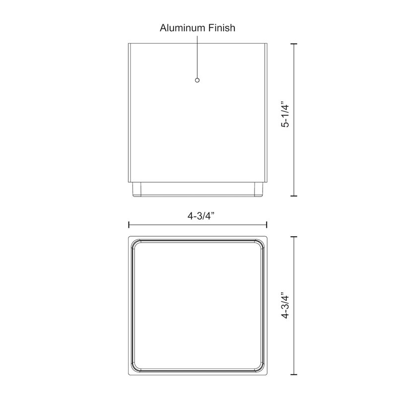 Sunset Black 4.75'' W Integrated LED Outdoor Flush Mount