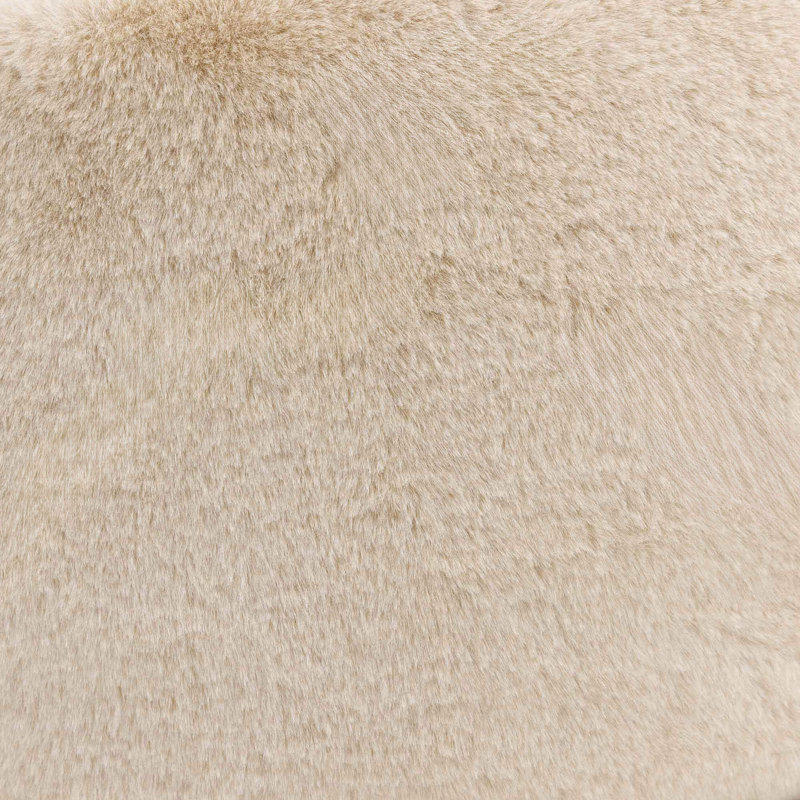 icon Natalia Faux Rabbit Fur Armchair Bean Bag, Natural, Beige