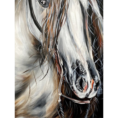 Beautiful Horse | Acrylics On Linen | With Frame  | By Jashanpreet Kaur