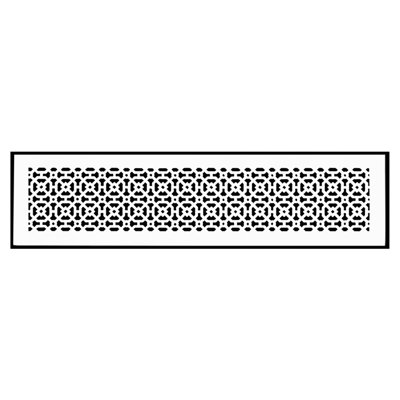 Ouverture de conduit AIR RETOUR | Couvercle de conduit lourd en aluminium coulé (8 po x 32 po au total) | Thermolaqué