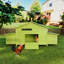 Grand poulailler en bois 11,12 pi² avec 2 portes en libre parcours, 2 nichoirs et perchoir - cage à poulets pour l'extérieur-125834562