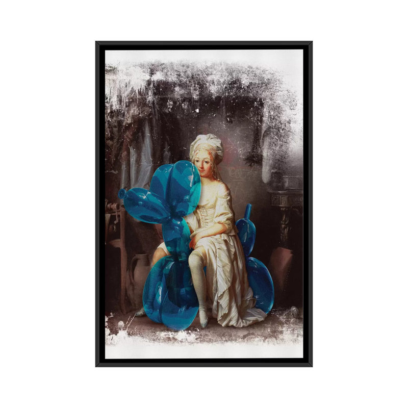 « pet », impression sur toile, H 26 po x l 18 po x P 1,5 po, Toile avec cadre noir