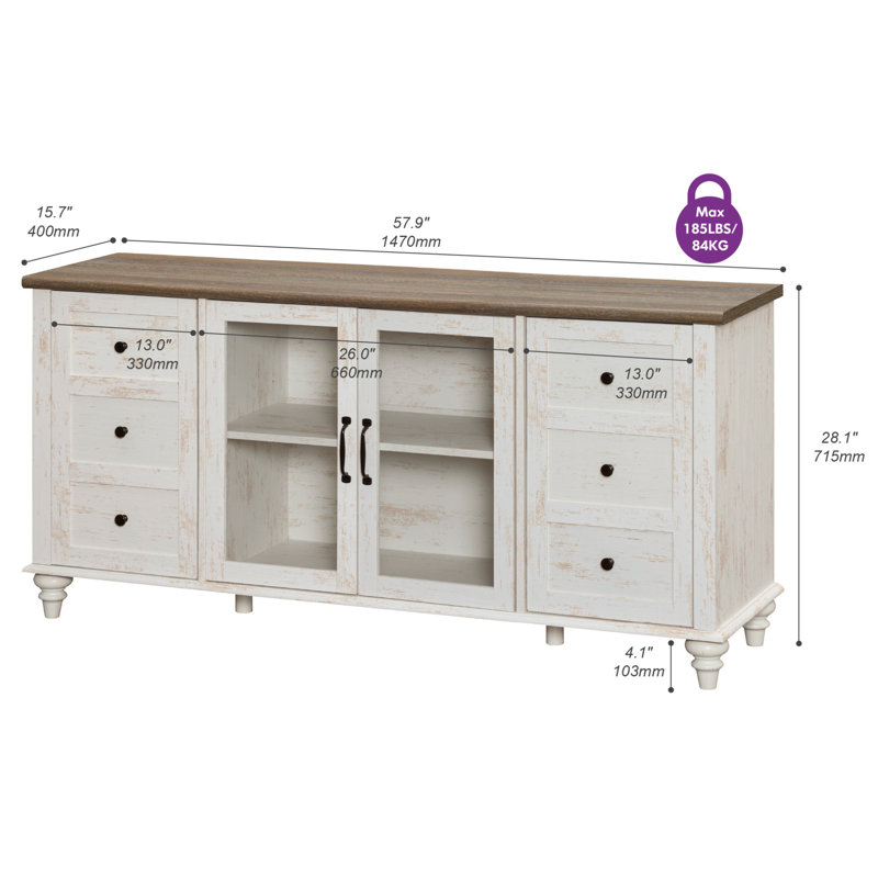 Allyssa 4 Piece Farmhouse Coffee Table Set