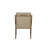 Ashleigh Aurora Leather Upholstered Sling Chair, Latte (Set of 2)