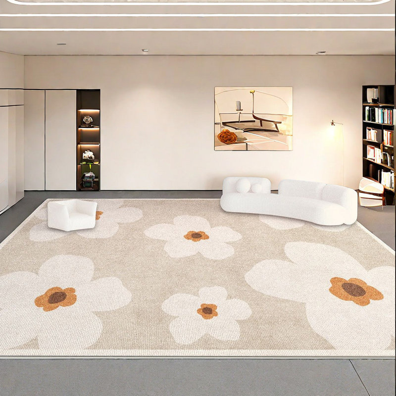 Rectangle Dalha Area Rug with Non-Slip Backing, Rectangle 5'3" x 7'6"