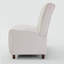 Causeuse en tissu 49 po - Housse en boucle beige 49 po - Coussin éponge haute densité 25D, pieds brun clair, canapé moderne pour le salon