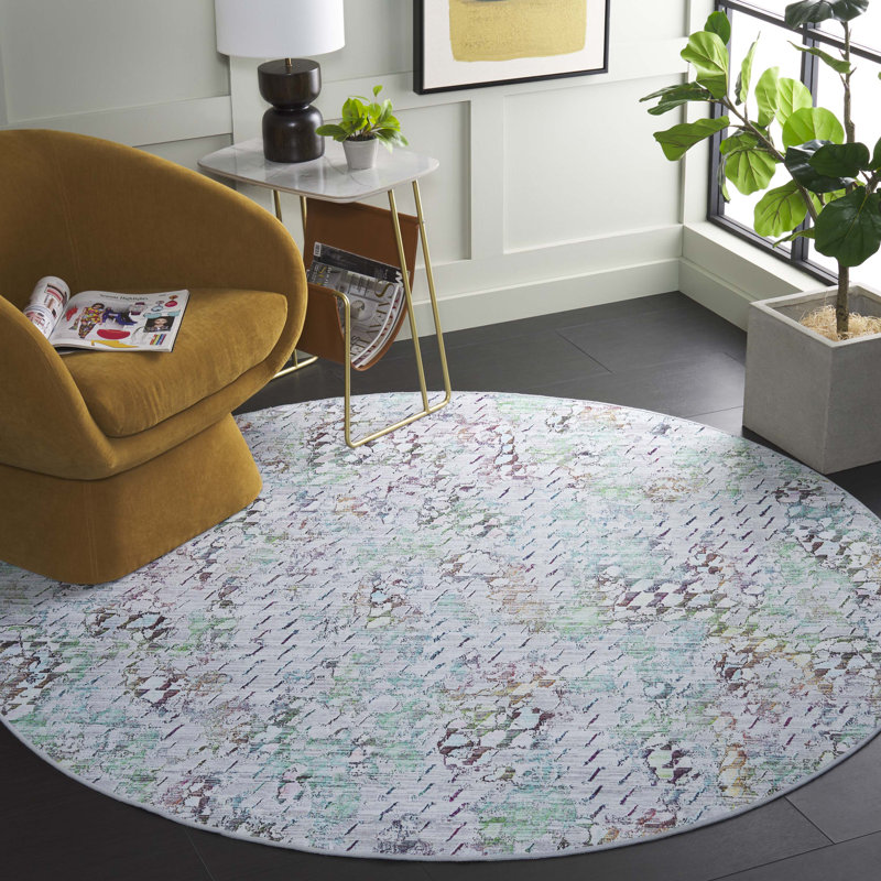 Tapis Braileigh avec envers antidérapant, Rond 6 pi