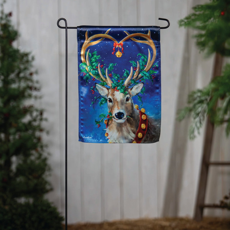 Drapeau de jardin Santa's Reindeer Luster