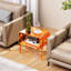Table d'appoint empilable en acrylique avec rangement ouvert, table de bout moderne pour la chambre à coucher et le salon, conception peu encombrante