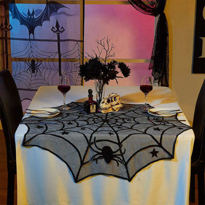 Round Halloween Polyester Tablecloth