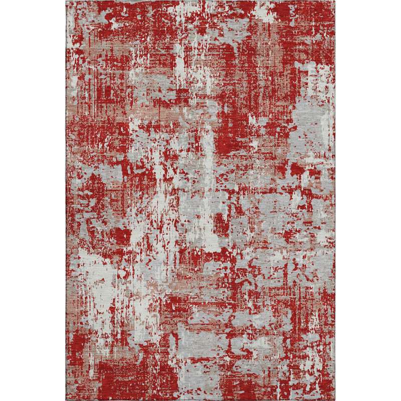 Premium Machine Washable Mayfield AMF1008 Abstract Rug, Rectangle 10' x 14'
