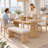 6-Piece Dining Room Set - Upholstered Chairs & Padded Bench For Comfort-1394027607