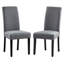 Chaises de salle à manger rembourrées en tissu de lin gris (ensemble de 2)-1862895768-1857651888