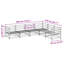 70cm Wide L-Shaped Patio Sofa