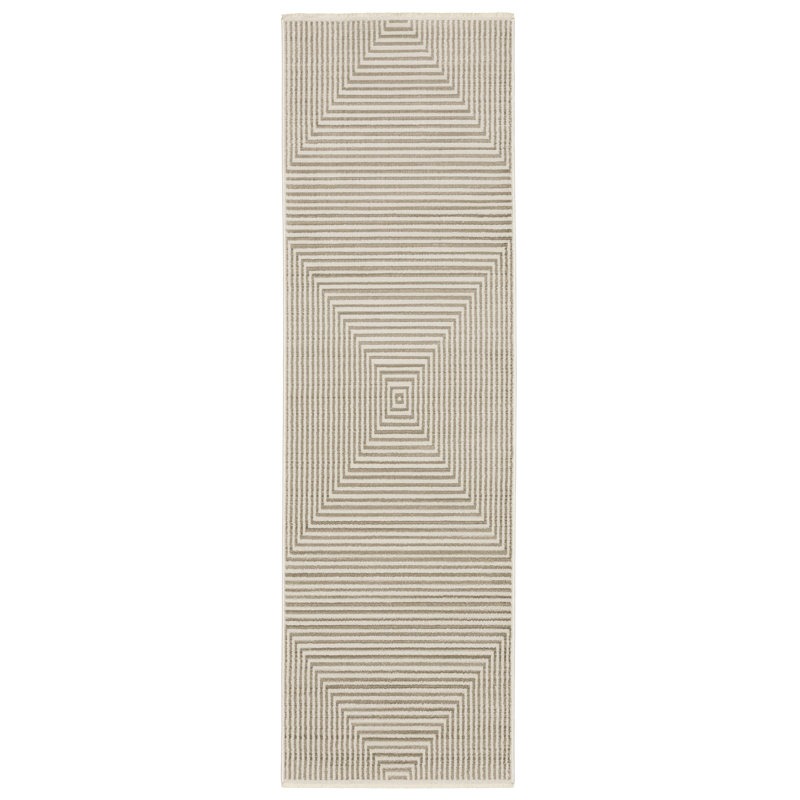 Geometric Indoor Rug, Runner 2'3" x 7'6"
