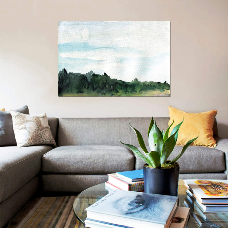 « into the thé », reproduction d’impression sur toile, H 26 po x l 40 po x P 1,5 po, Toile tendue, Pas de tapis