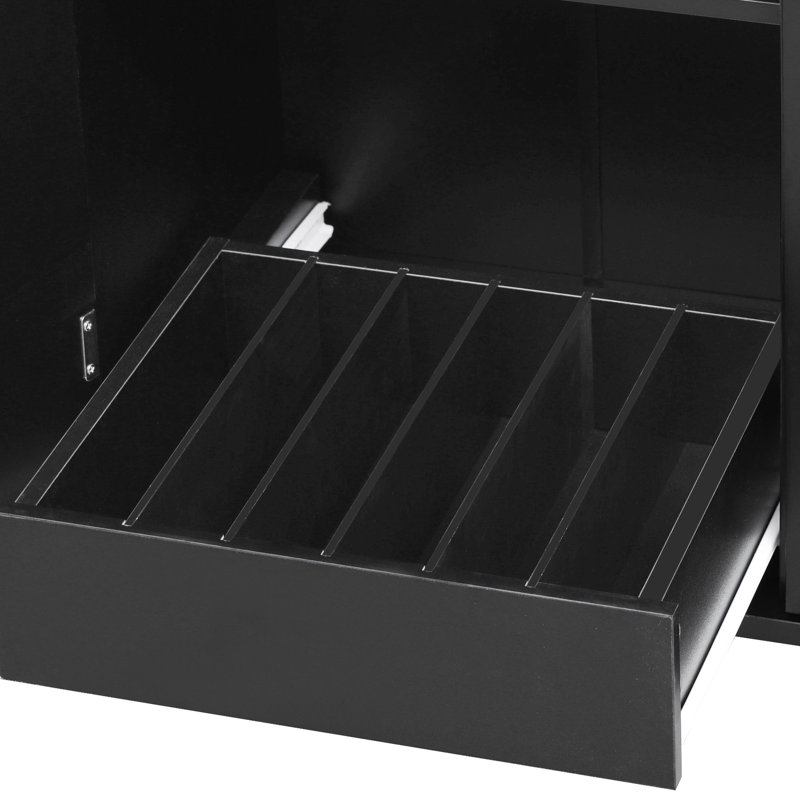 Kitchen Island, Drop Leaf, 2 Deep Drawers, Storage Cabinets, 3 Pot 47.2" Island With Removable Side , Towel Rack, And Concealed Trash Can Holder Cabinet For Home