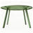 Round Steel Patio Coffee Table, Weather Resistant Outdoor Large Side Table,27.5'' in. W 27.5'' in. D-1894379353