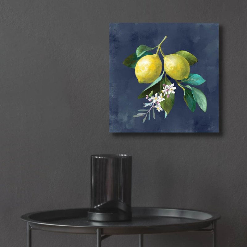 «Lemon Branches 1» par Danhui Nai, art mural en verre acrylique, H 12 po x l 12 po x P 0,13 po