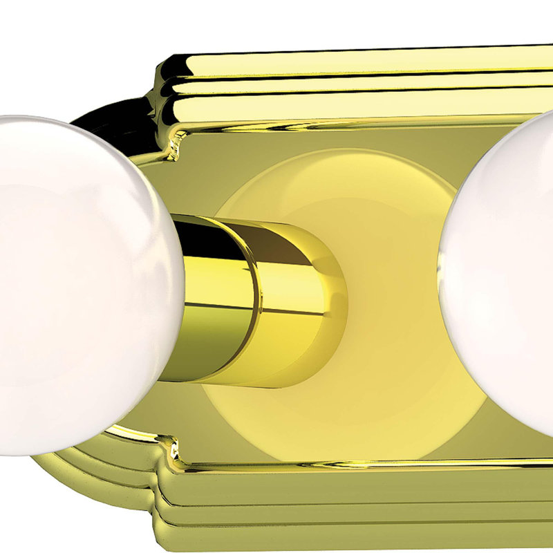 4-Light Indoor 24"W Polished Brass Wall Mount Vanity Light Bath Bar