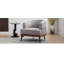 Fauteuil demi-tonneau moderne avec accoudoirs rembourrés-290685204