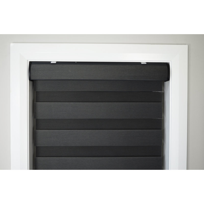 Rideau roulant obscurcissant blanc, L 27 po x L 64 po, Noir