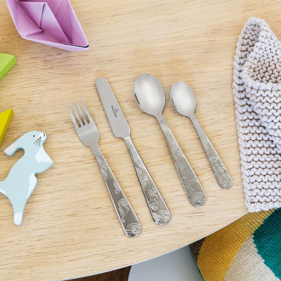 Happy as A Bear 4 Piece Cutlery Set, Service for 1
