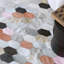 Cowhide Geometric Area Rug in Gray-749780014