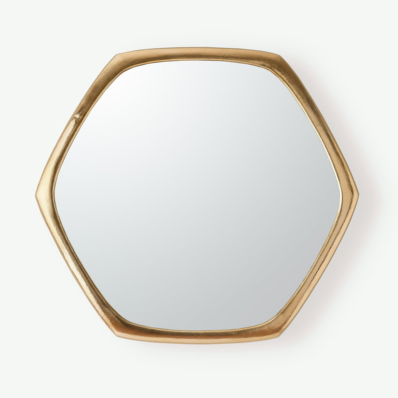 Hexagon Aluminium Mirror