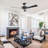 52" Modern Wall Control Propeller Ceiling Fan without Light, Double-Sided Blades, 4 Speeds Reversible DC Motor-61422050