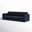 Canapé modulaire à accoudoirs arrondis en velours 104,5 po Deirdre-1187158717