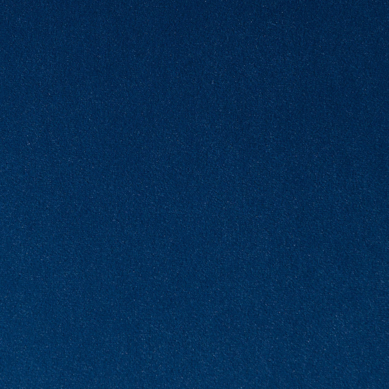 Repose-pieds moderne et rembourré Brichelle, Velours bleu marine