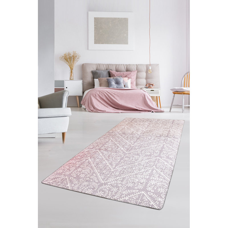 Antibacterial Non-Slip Area Rug, 100% Polyester, 47.2 x 70.9 inches | 0.16 in Pile Height, Machine Washable, Durable Felt Base | Perfect for Living Room, Bedroom, & Dining Room | Soft, Stylish, and Easy to Maintain