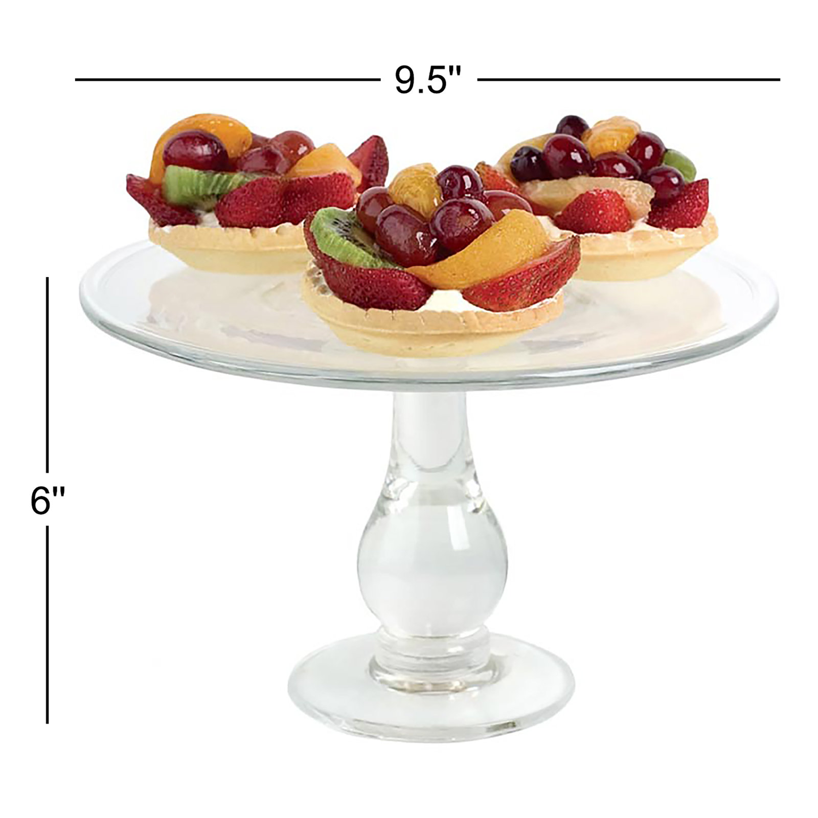 Oneida Glass Cake Stand