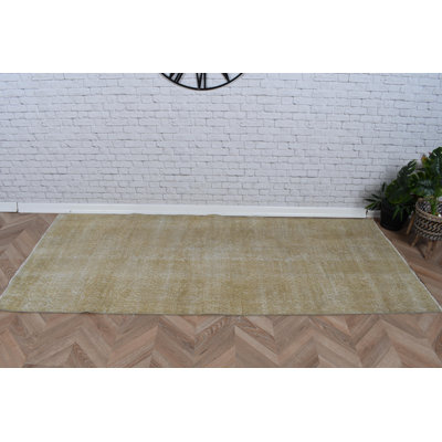 Tapis turc rétro vintage en laine, idéal pour rehausser le décor de la chambre à coucher