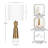 Ceallach Modern Hourglass Bedside Table Lamp