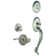 Georgetown Handleset with Single Cylinder Deadbolt and S Grip with Bellagio Lever
