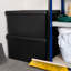 Wham Bam Heavy Duty Recycled 96L Plastic Storage Boxes Pack of 2 Black