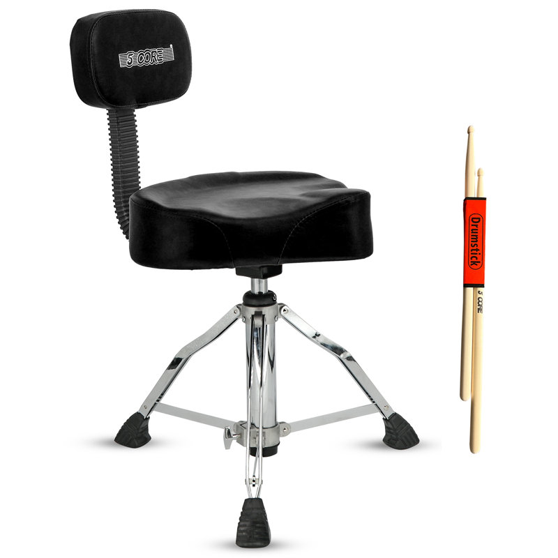 Tabouret de guitare rembourré 5 "avec noyau de tambour de 5 po et fauteuil de tambour réglable
